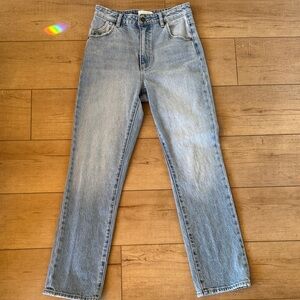 ROLLA'S high rise Straight Leg Jeans original size 27 aussie 9 light blue